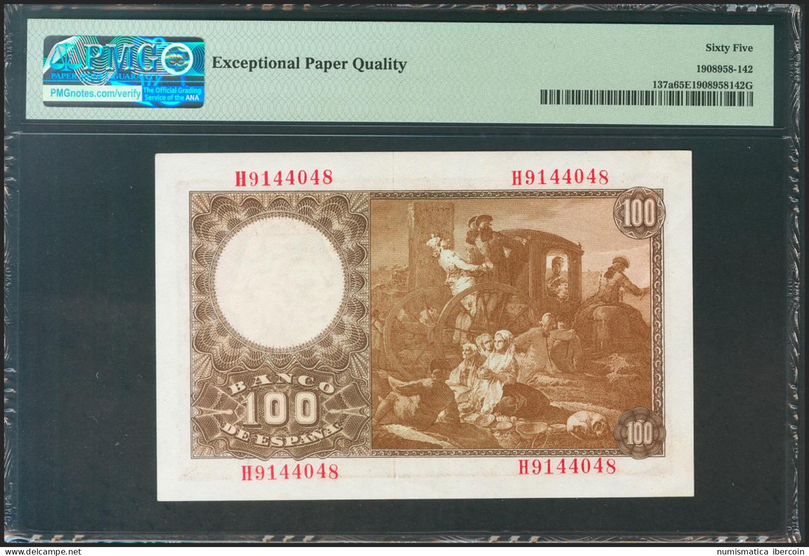 100 Pesetas. 2 De Mayo De 1948. Serie H. (Edifil 2021: 456a, Pick: 137a). Raro  - Sonstige & Ohne Zuordnung