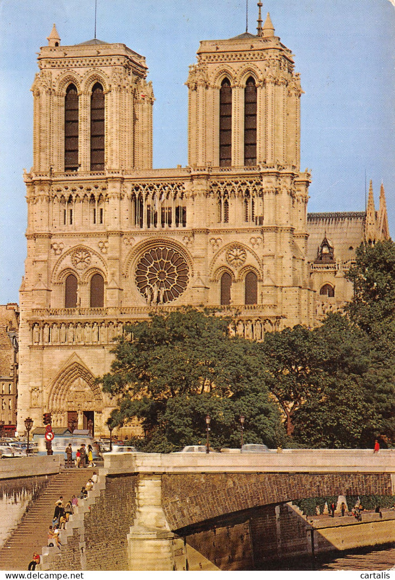 75-PARIS LA CATHEDRALE NOTRE DAME-N°3724-C/0191 - Notre Dame De Paris