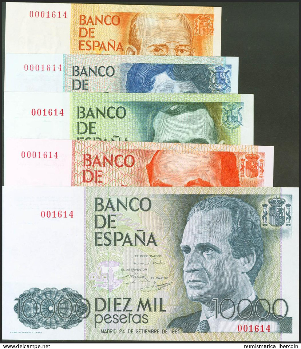 Conjunto De 5 Billetes Del Banco De España De 200 Pesetas, 500 Pesetas, 1000 Pe - Altri & Non Classificati