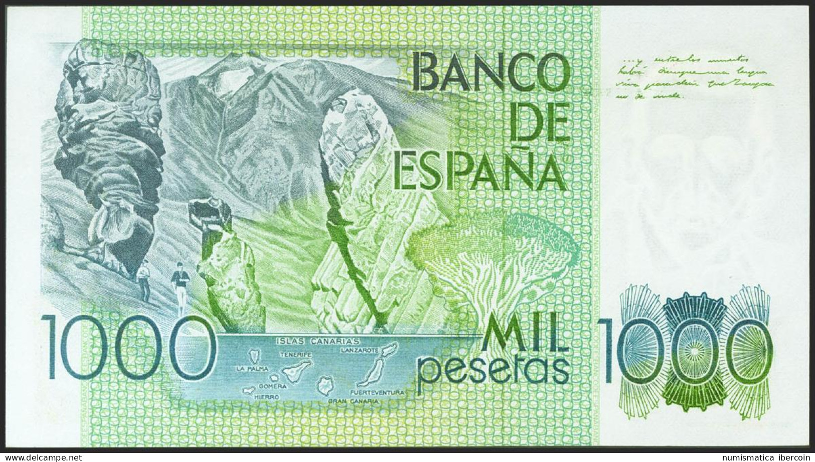 1000 Pesetas. 23 De Octubre De 1979. Sin Serie Y Bajísima Numeración. (Edifil 2 - Otros & Sin Clasificación