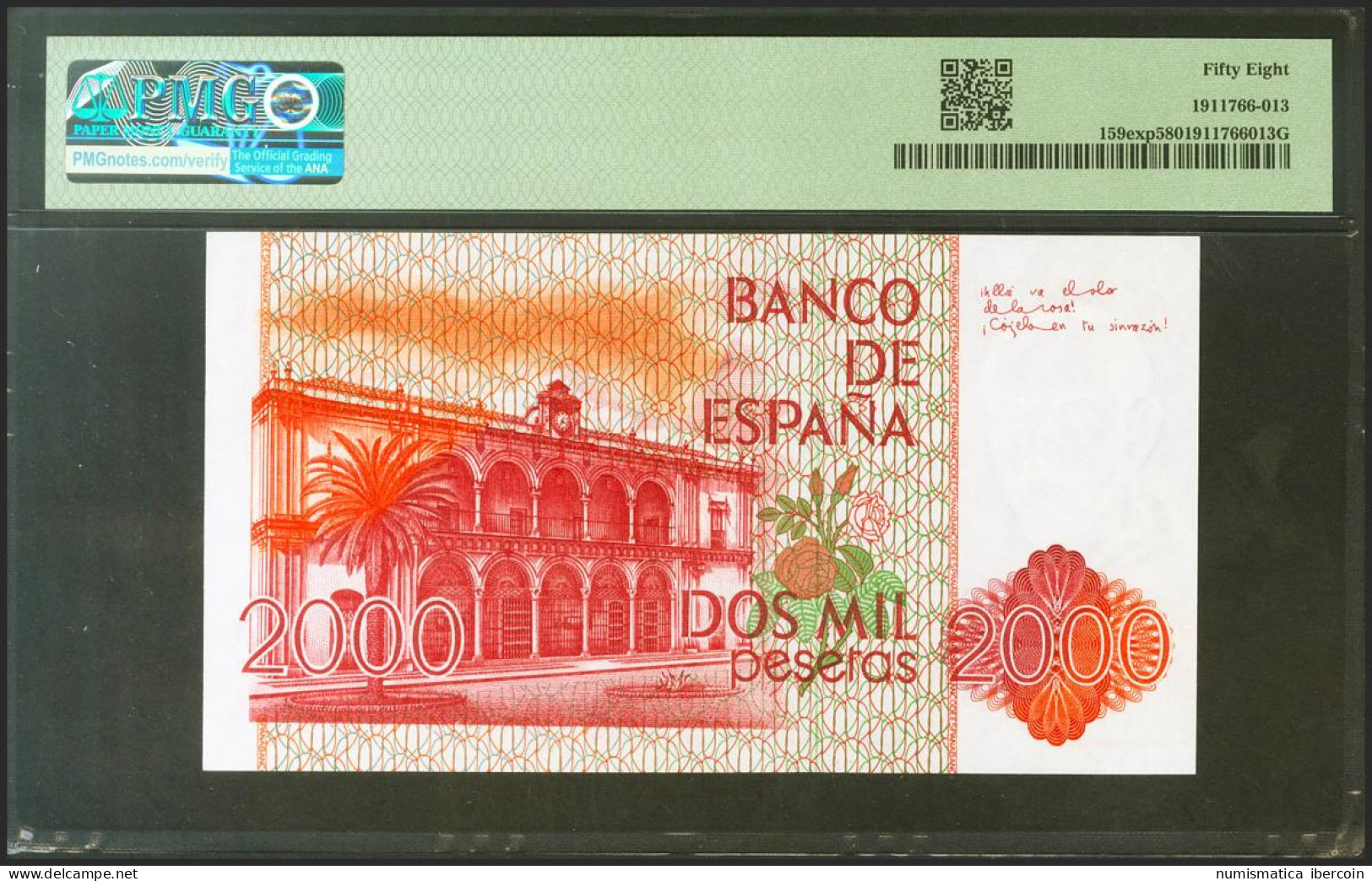 2000 Pesetas. 22 De Julio De 1980. Serie Especial 8C. (Edifil 2021: 479c, Pick: - Andere & Zonder Classificatie