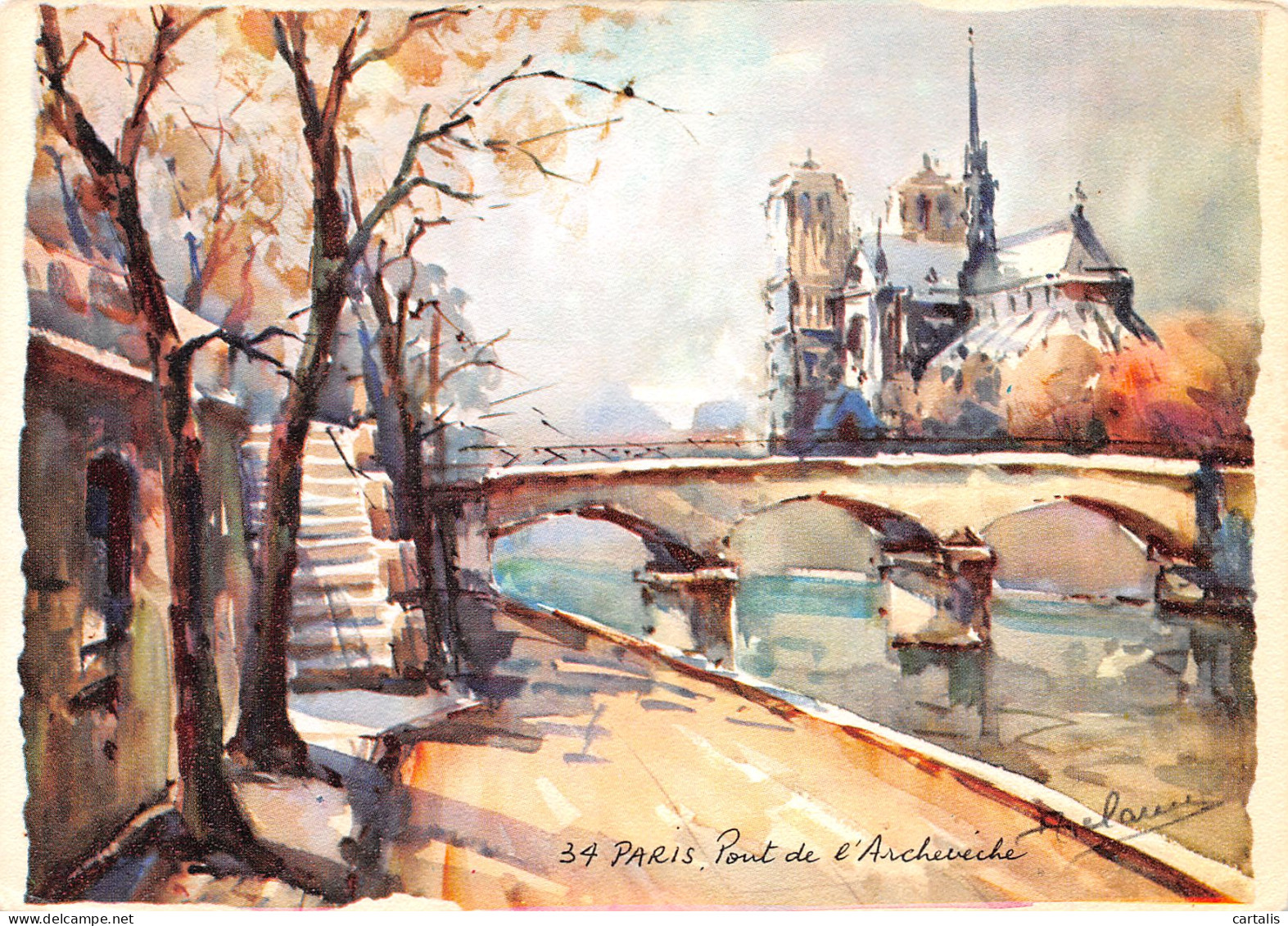 75-PARIS PONT DE L ARCHEVECHE-N°3724-C/0103 - Bridges