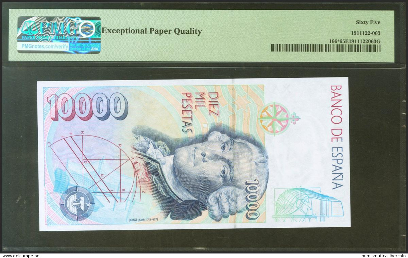 10000 Pesetas. 12 De Octubre De 1992. Serie Especial 9A. (Edifil 2021: 485b, Pi - Autres & Non Classés