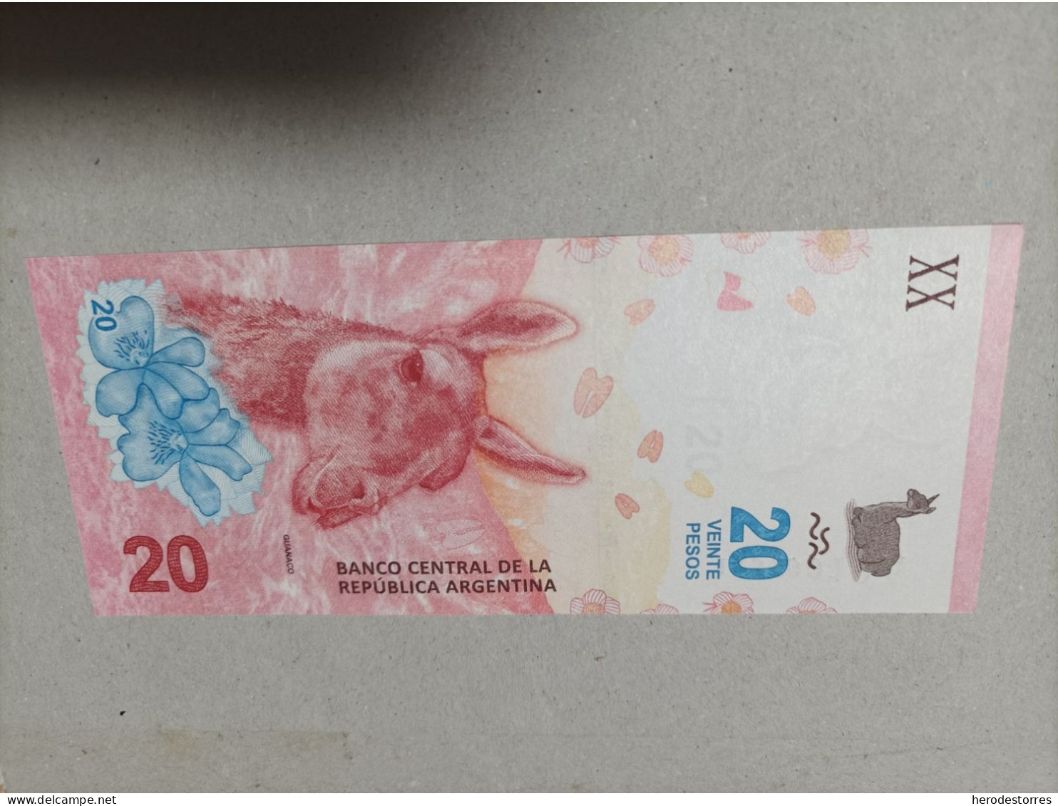 Billete Argentina 20 Pesos, Año 2017, Serie A, UNC - Argentinië