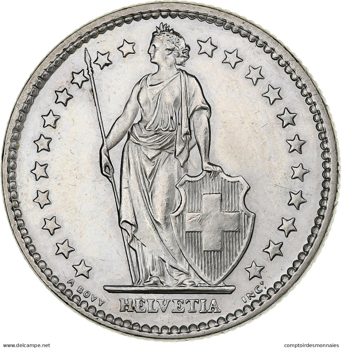 Suisse, 2 Francs, 1976, Bern, Cupro-nickel, TTB+, KM:21a.1 - Autres & Non Classés