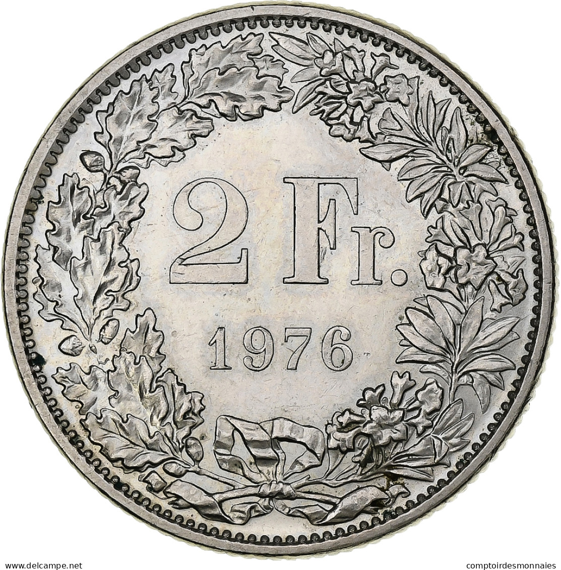 Suisse, 2 Francs, 1976, Bern, Cupro-nickel, TTB+, KM:21a.1 - Sonstige & Ohne Zuordnung