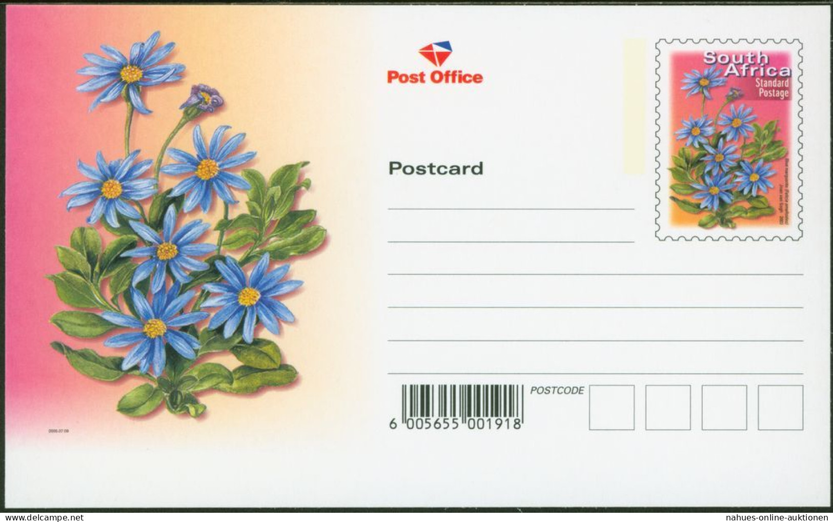 Südafrika Ganzsachen Blumen Set Von 5 Postcards Ohne Werteindruck 2003. - Lettres & Documents