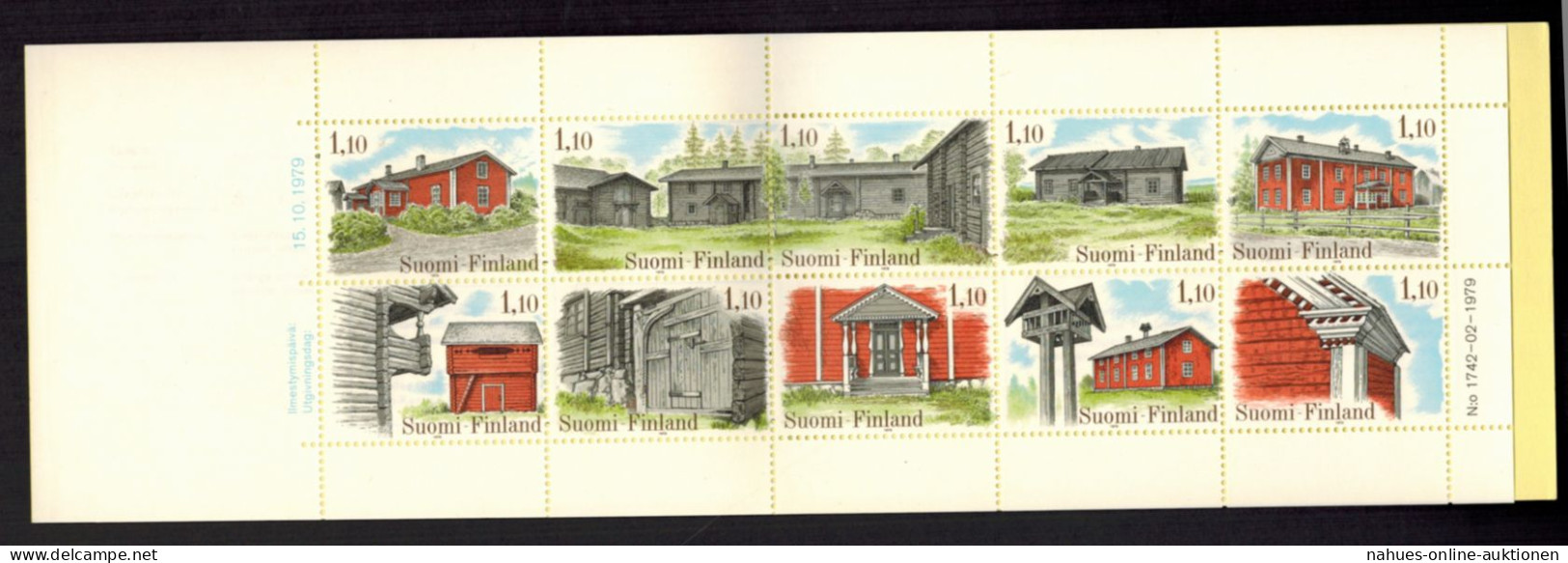 Finnland Markenheftchen 11 Architektur Bauernhäuser 1979 Tadellos Postfrisch - Aland