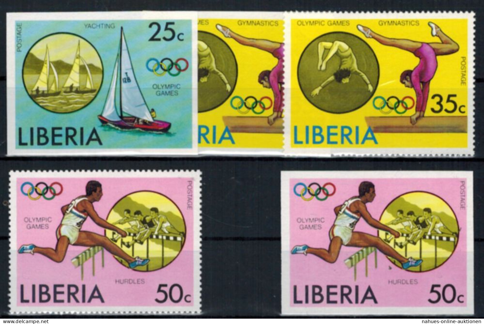 Afrika Liberia 990-995 A+B Block 18 Aü+B Olympia Sport Montreal Satz + Block - Liberia