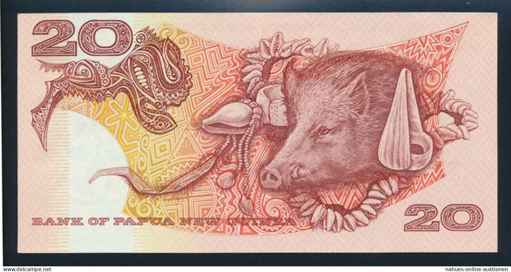 Geldschein Banknote Papua Neu Guinea 20 Kinea P-10a Signatur 3 - Sonstige & Ohne Zuordnung