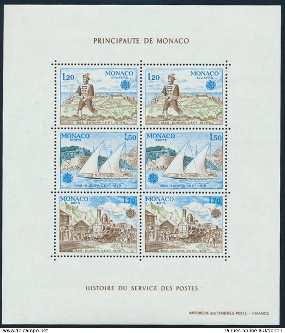 Monaco Block 15 Postfrisch Europa Geschichte Post- U. Fernmeldewesens Kat 18,- - Storia Postale