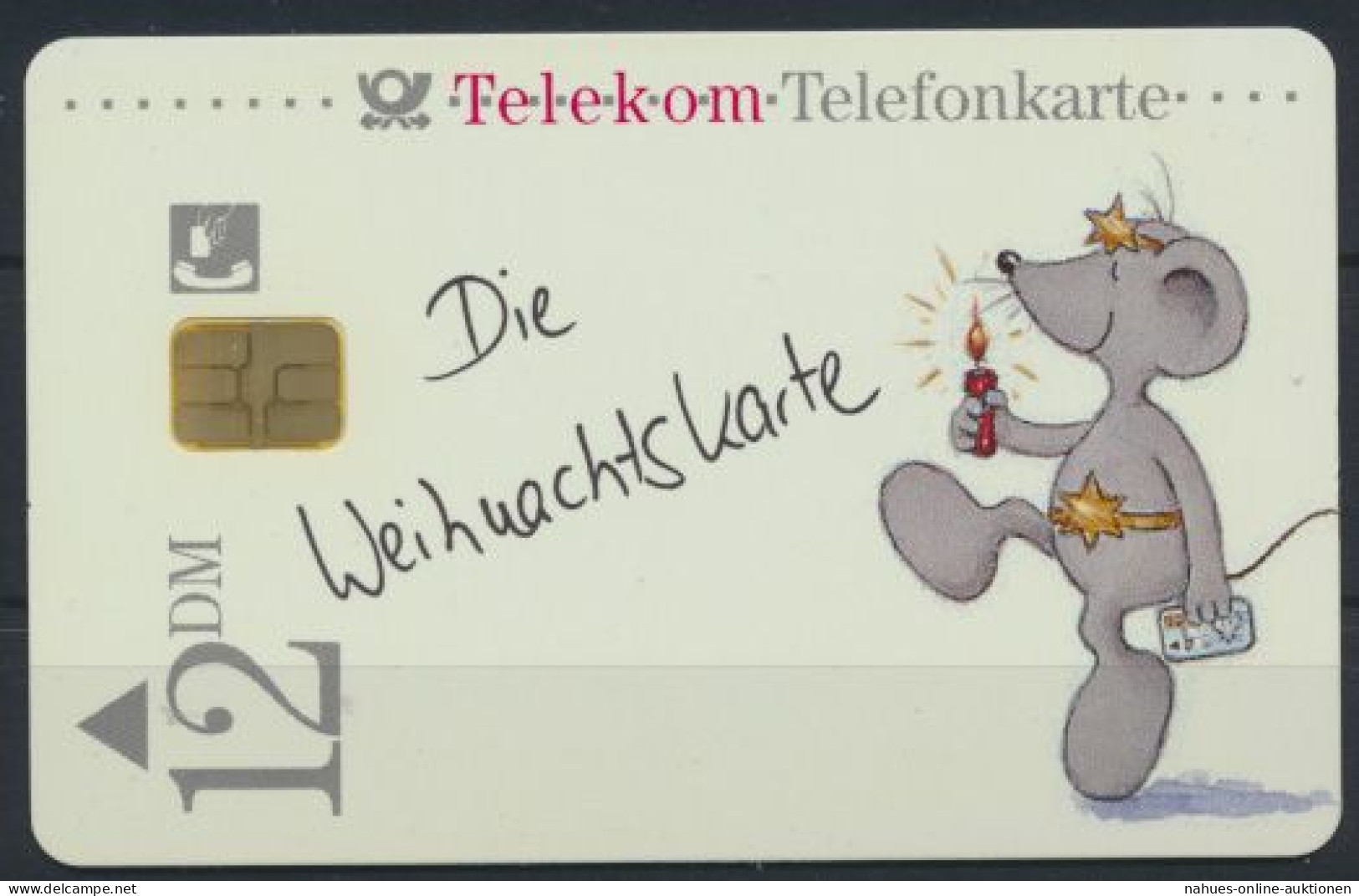 Telefonkarte Telekom Die Weihnachtskarte 12 DM Künstler Motv Mäuse - Autres - Europe