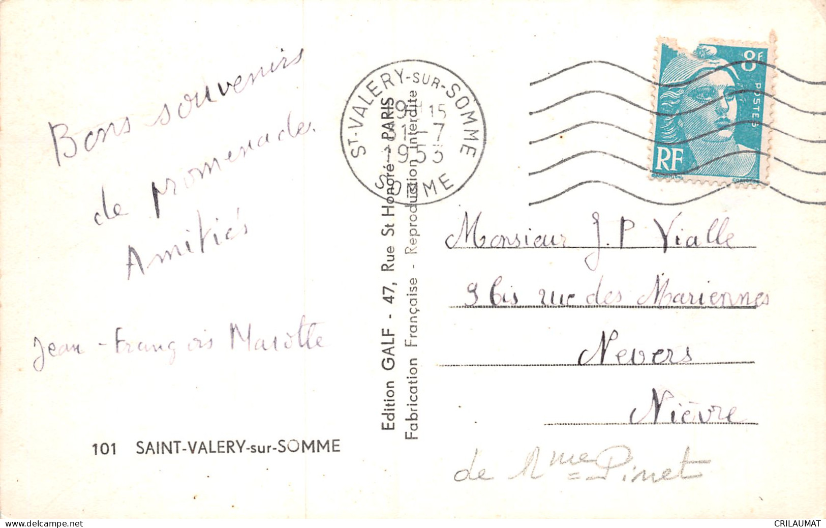 80-SAINT VALERY SUR SOMME-N°T5048-D/0135 - Saint Valery Sur Somme