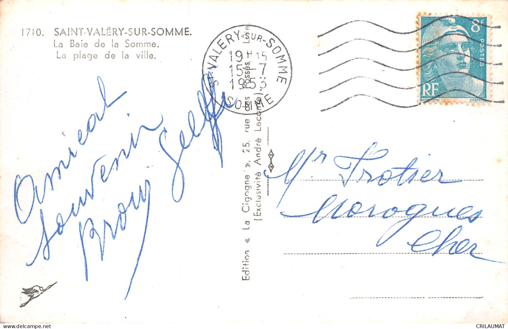 80-SAINT VALERY SUR SOMME-N°T5048-D/0119 - Saint Valery Sur Somme