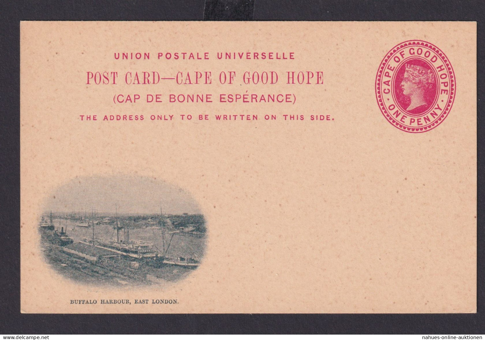 Kap Der Guten Hoffnung Ganzsache Cape Of Good Hope Queen Victoria 1 Penny - Cape Of Good Hope (1853-1904)