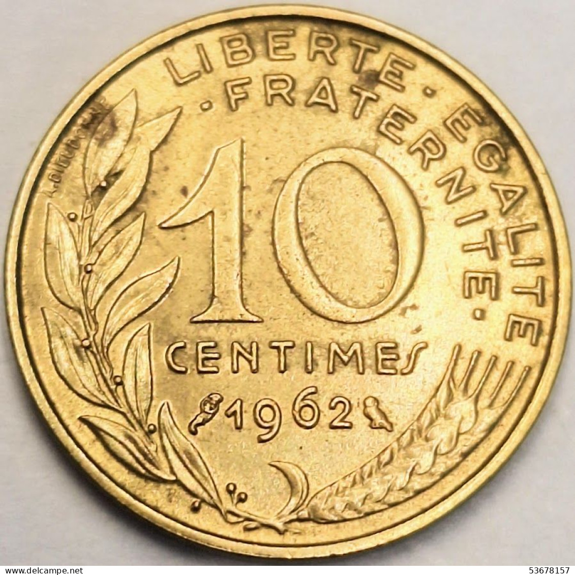 France - 10 Centimes 1962, KM# 929 (#4212) - 10 Centimes