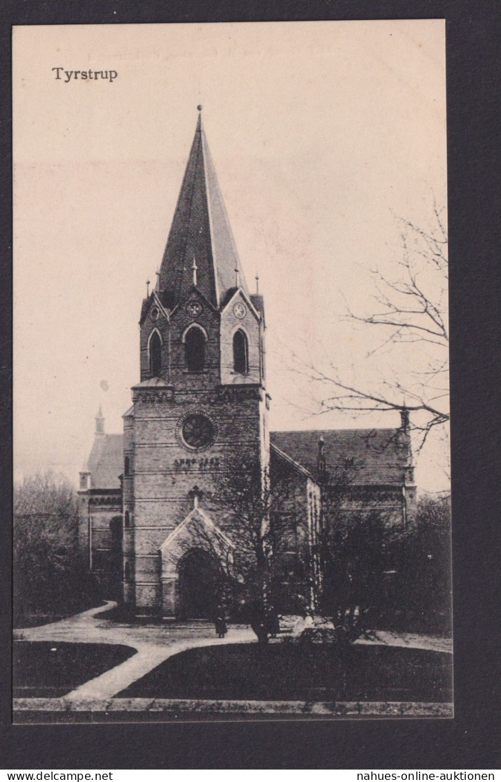 Ansichtskarte Tyrstrup Dänemark Kirche Verlag M. Lorenzen Christiansfeld - Denmark