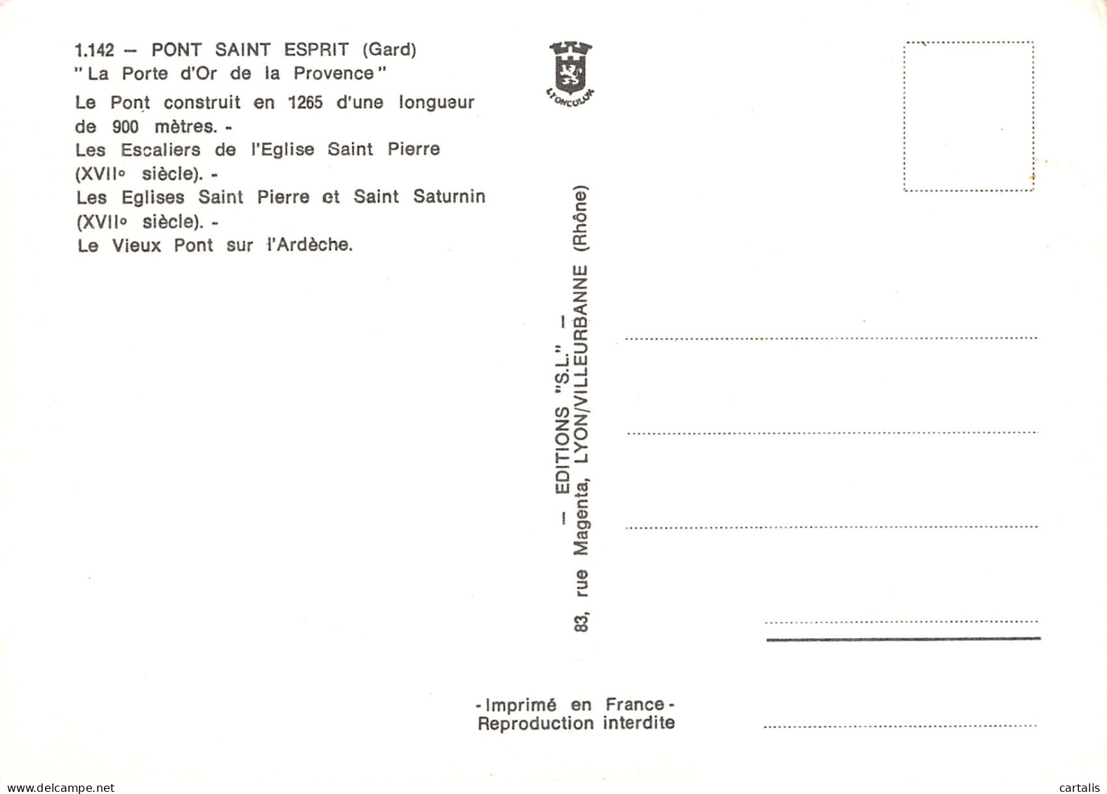 30-PONT SAINT ESPRIT-N°3728-B/0021 - Pont-Saint-Esprit