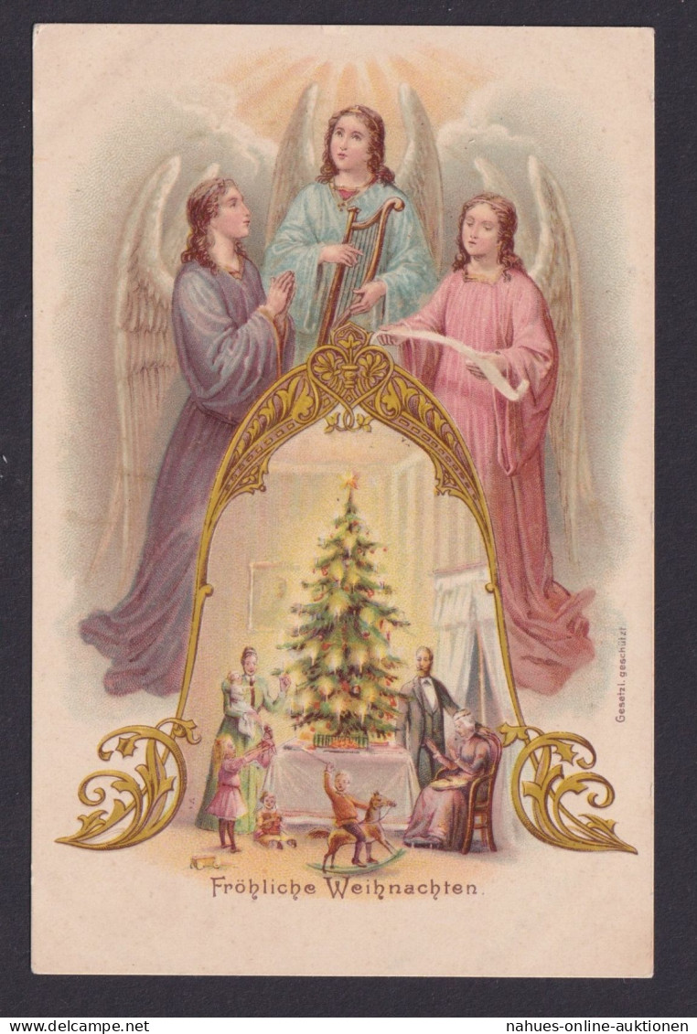 Weihnachten Ansichtskarte Künstlerkarte Weihnachtsgruß - Autres & Non Classés