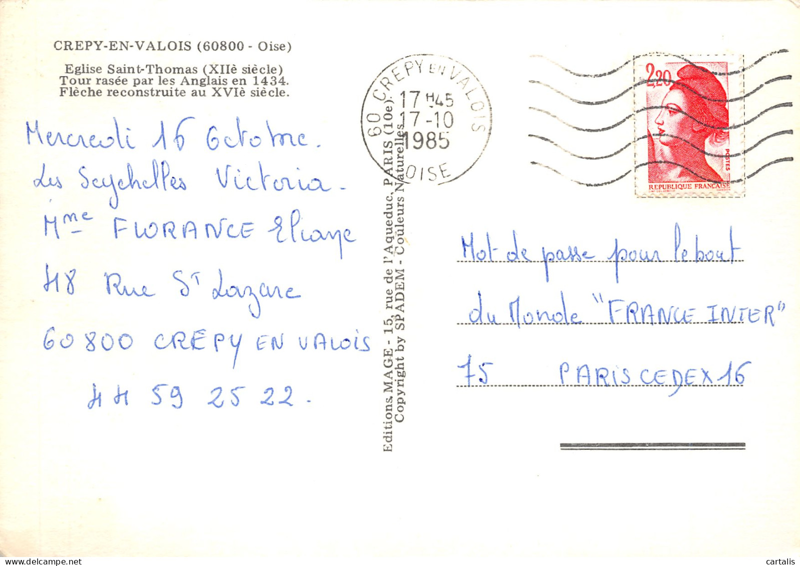 60-CREPY EN VALOIS-N°3729-B/0079 - Crepy En Valois