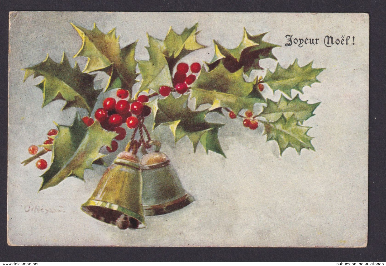 Ansichtskarte Künstlerkarte Sign. Weihnachten Joyeur Noel Ab Neuchatel Schweiz - Autres & Non Classés