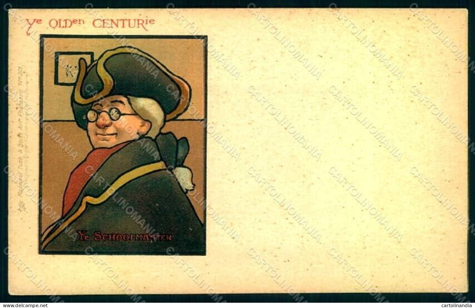 Artist Signed Hassall J. Man Ye Schoolmaster Tuck 201 Postcard HR1073 - Non Classés