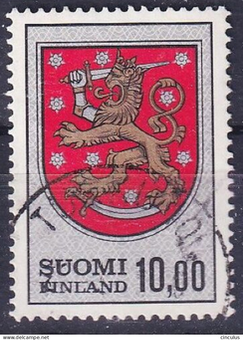1974. Finland. Coat Of Arms. 10 M. Used. Mi. Nr. 744 - Used Stamps