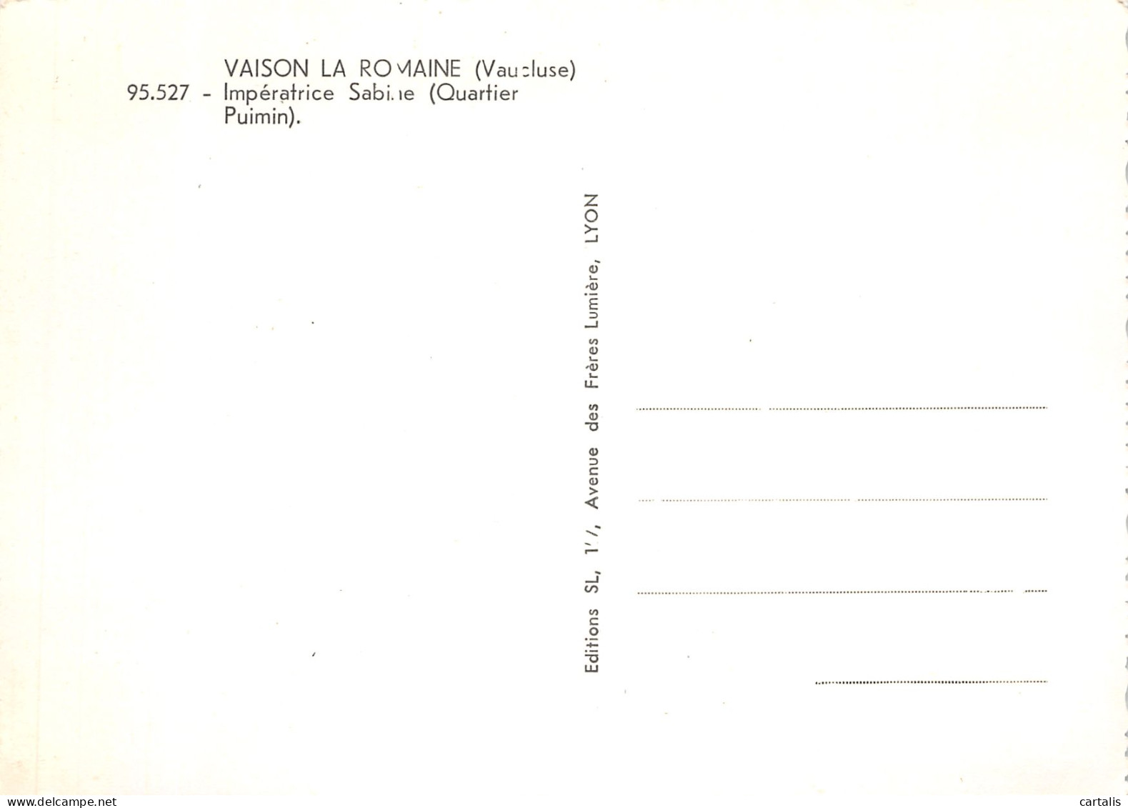 84-VAISON LA ROMAINE-N°3729-B/0343 - Vaison La Romaine