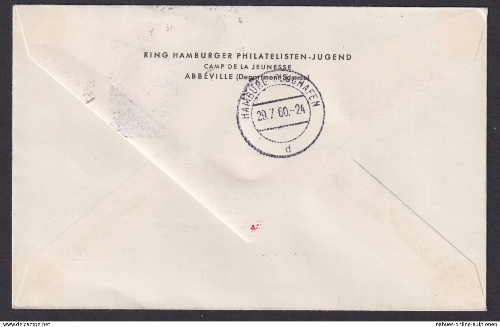 Flugpost Brief Air Mail Frankreich Mit Inter. Stempel Brücke Der Freundschaft - Cartas & Documentos