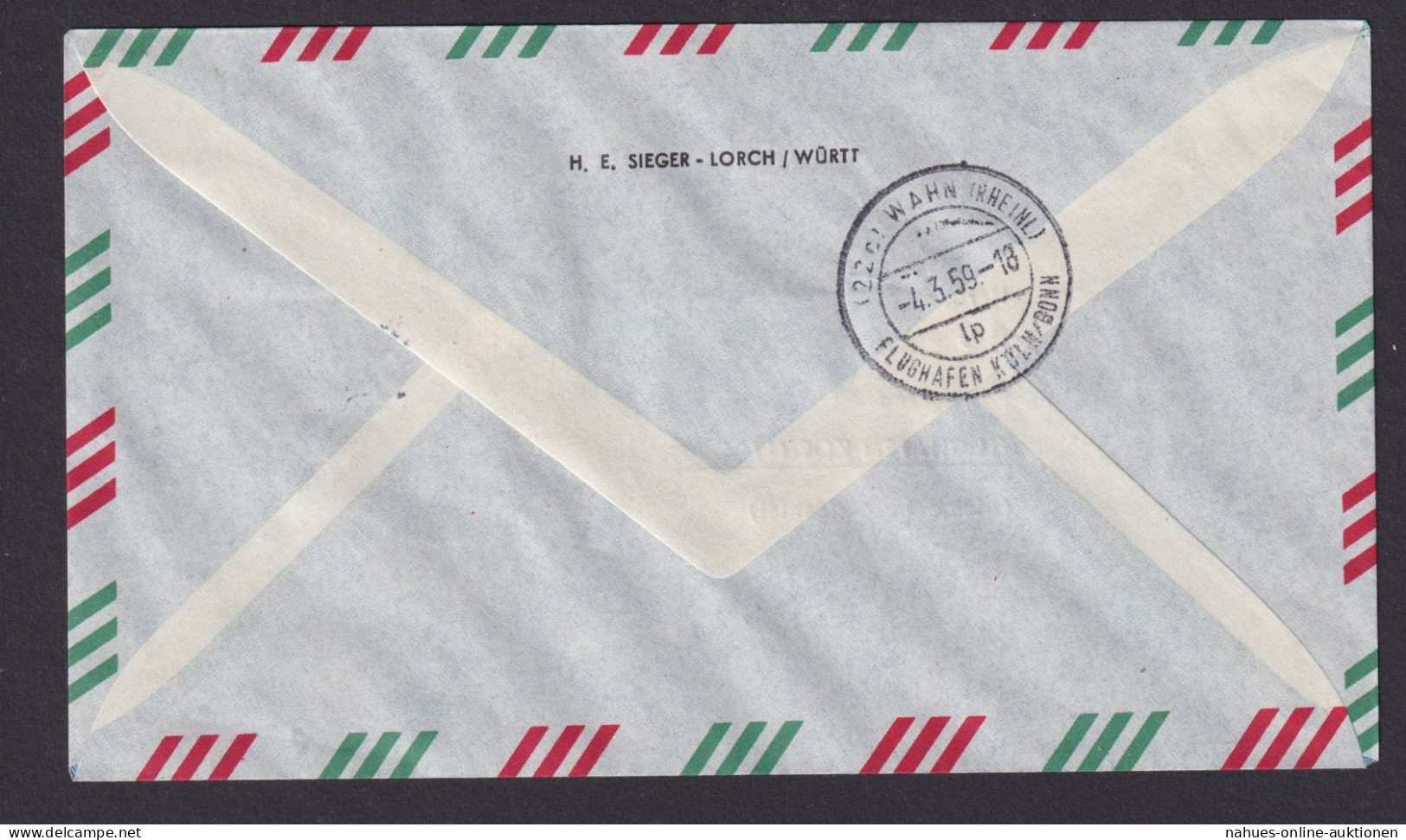Flugpost Brief Air Mail Portugal Toller Luftpostbrief Turboprop Viscount 814 - Lettres & Documents