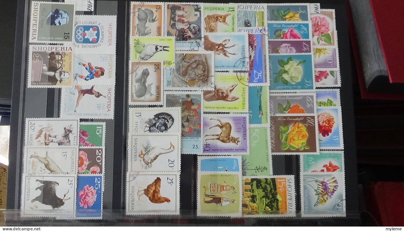 BF26 Ensemble De Timbres De Divers Pays + Mouchons N° 116 + 117 + 118 **. Cote 985 Euros - Verzamelingen (in Albums)