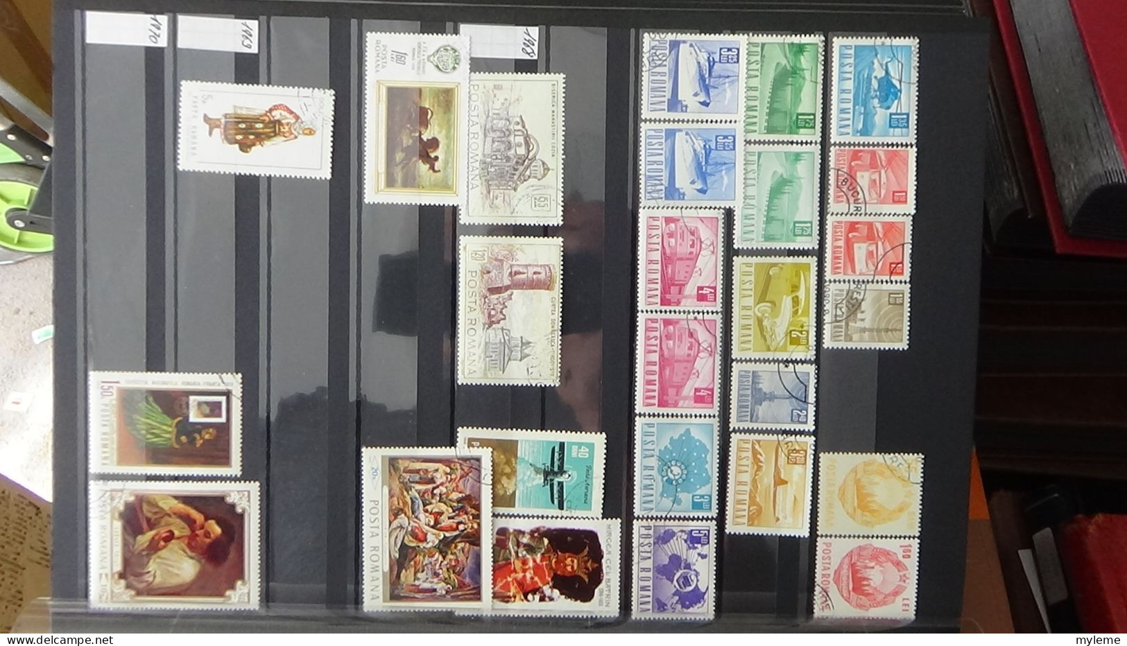 BF26 Ensemble de timbres de divers pays + Mouchons N° 116 + 117 + 118 **. Cote 985 euros