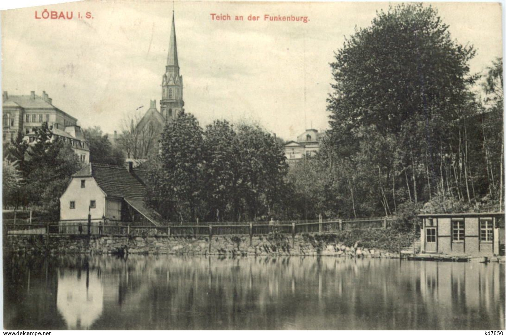 Löbau In Sachsen - Teich An Der Funkenburg - Loebau