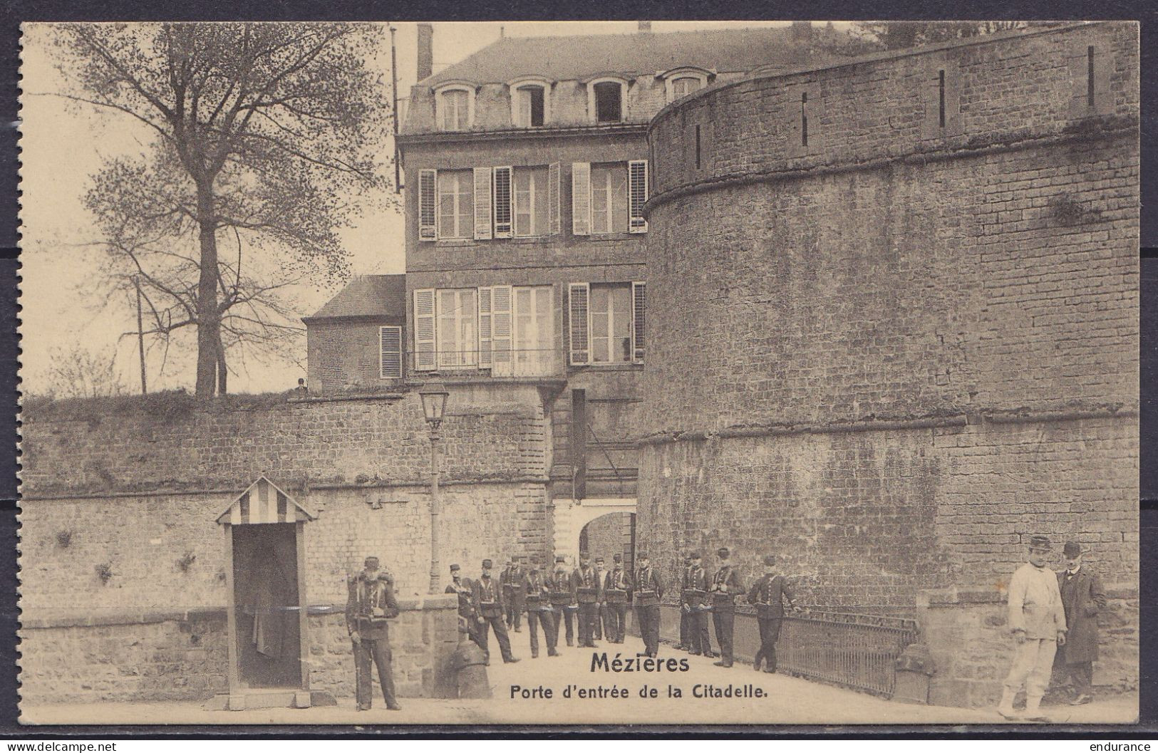 CP Citadelle De Mézières En Franchise Feldpost Càd "K.D.Feldpostamt /21.11.1915/ …" Pour BERLIN - Griffe "KRIEGSLAZARETT - Armée Allemande