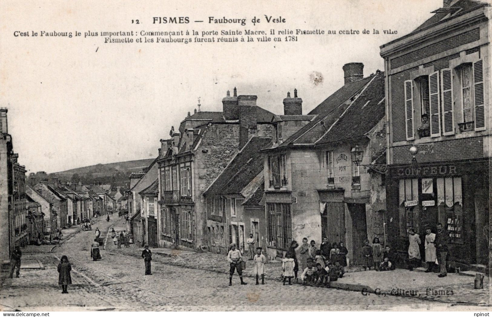 C P A  - 51 -  FISMES    - Faubourg De Vesle - Fismes