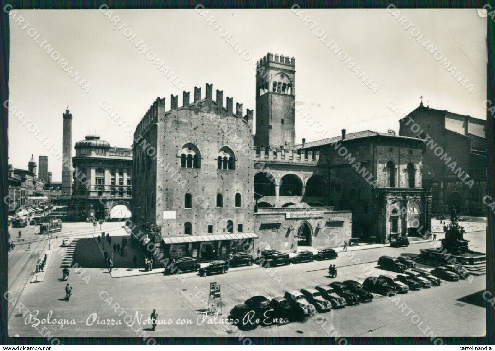 Bologna Città Auto PIEGA Foto FG Cartolina ZKM7344 - Bologna