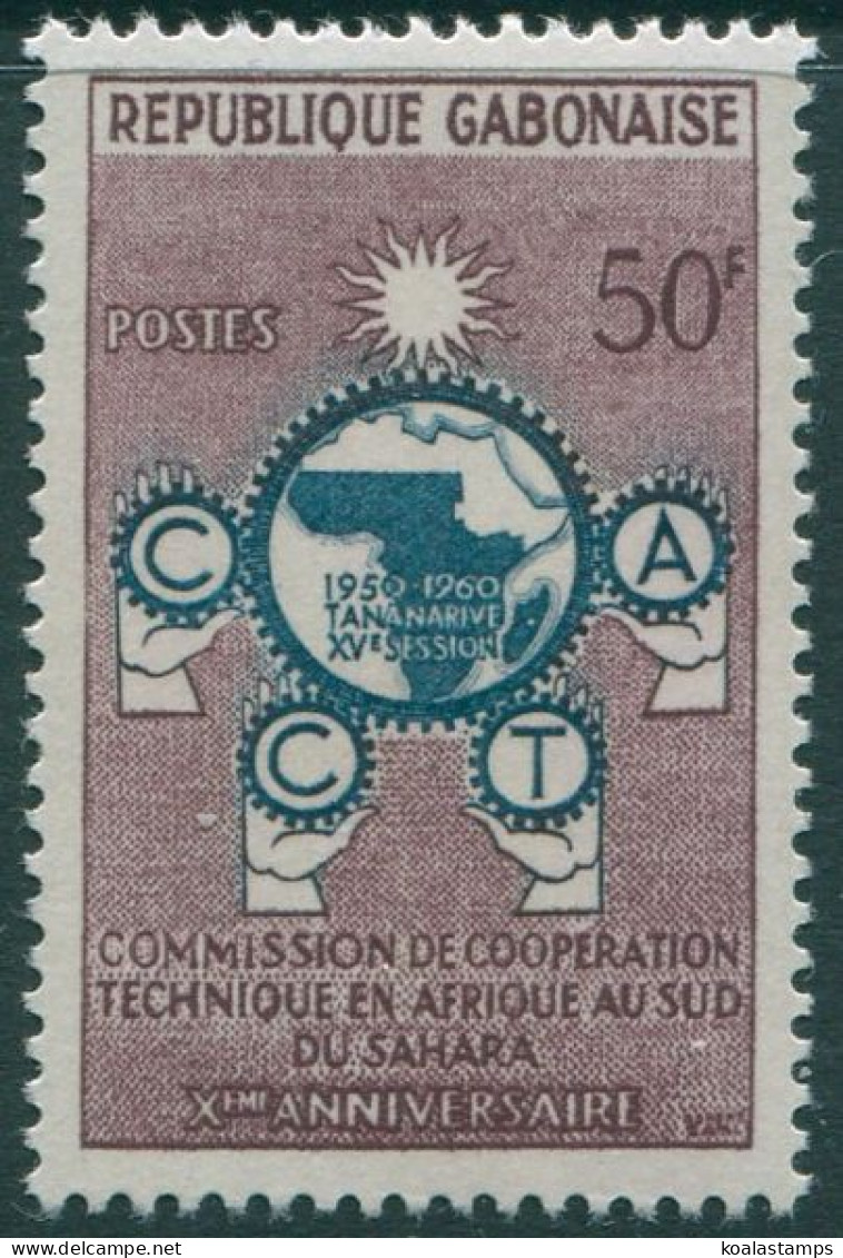 Gabon 1960 SG163 50f ATCC MNH - Gabon (1960-...)