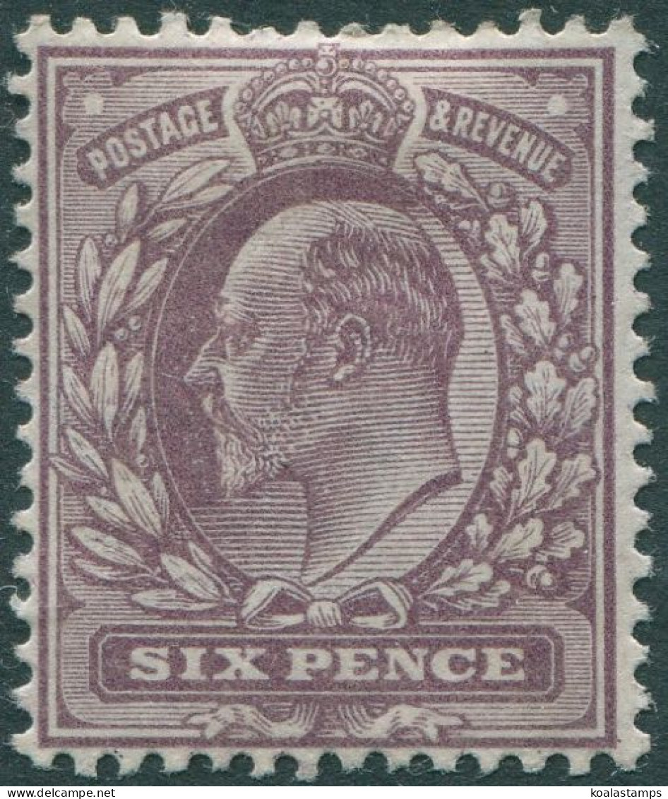 Great Britain 1902 SG246 6d Slate-purple KEVII MLH - Unclassified