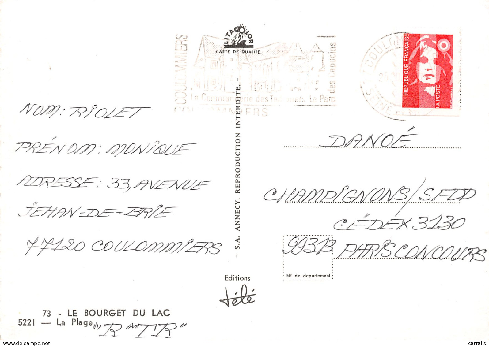 73-LE BOURGET DU LAC-N°3732-B/0117 - Le Bourget Du Lac