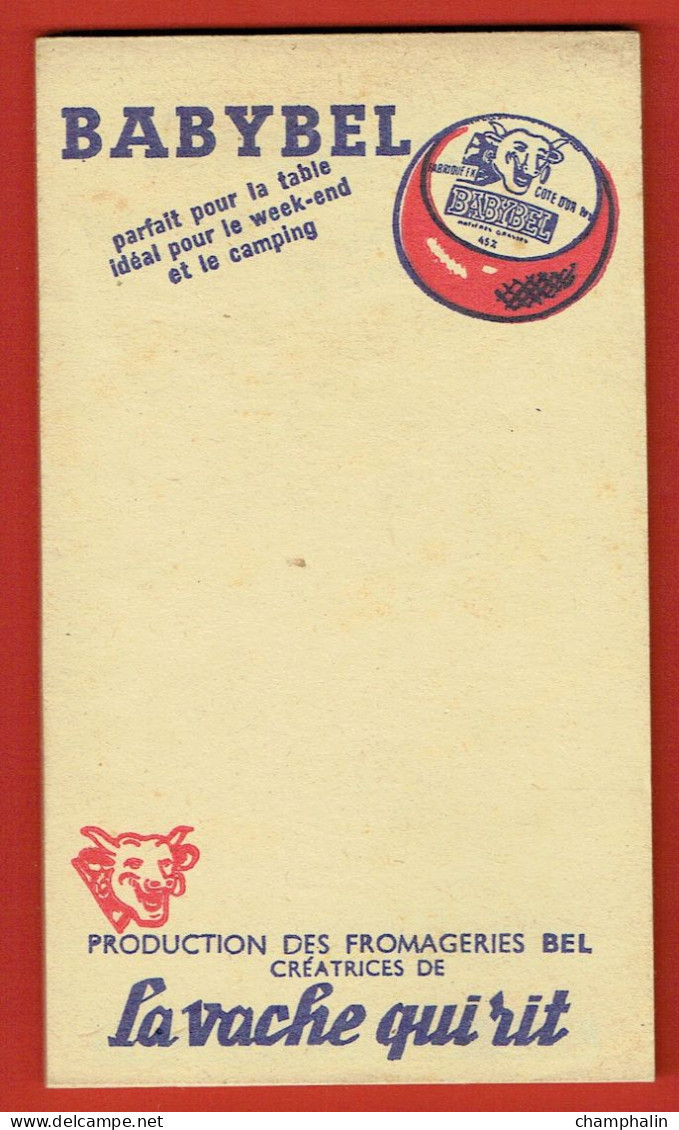 Petit Carnet Publicitaire - Bloc-notes - Calepin - La Vache Qui Rit Babybel Bonbel Fromageries Bel - Années 60-70 - Advertising