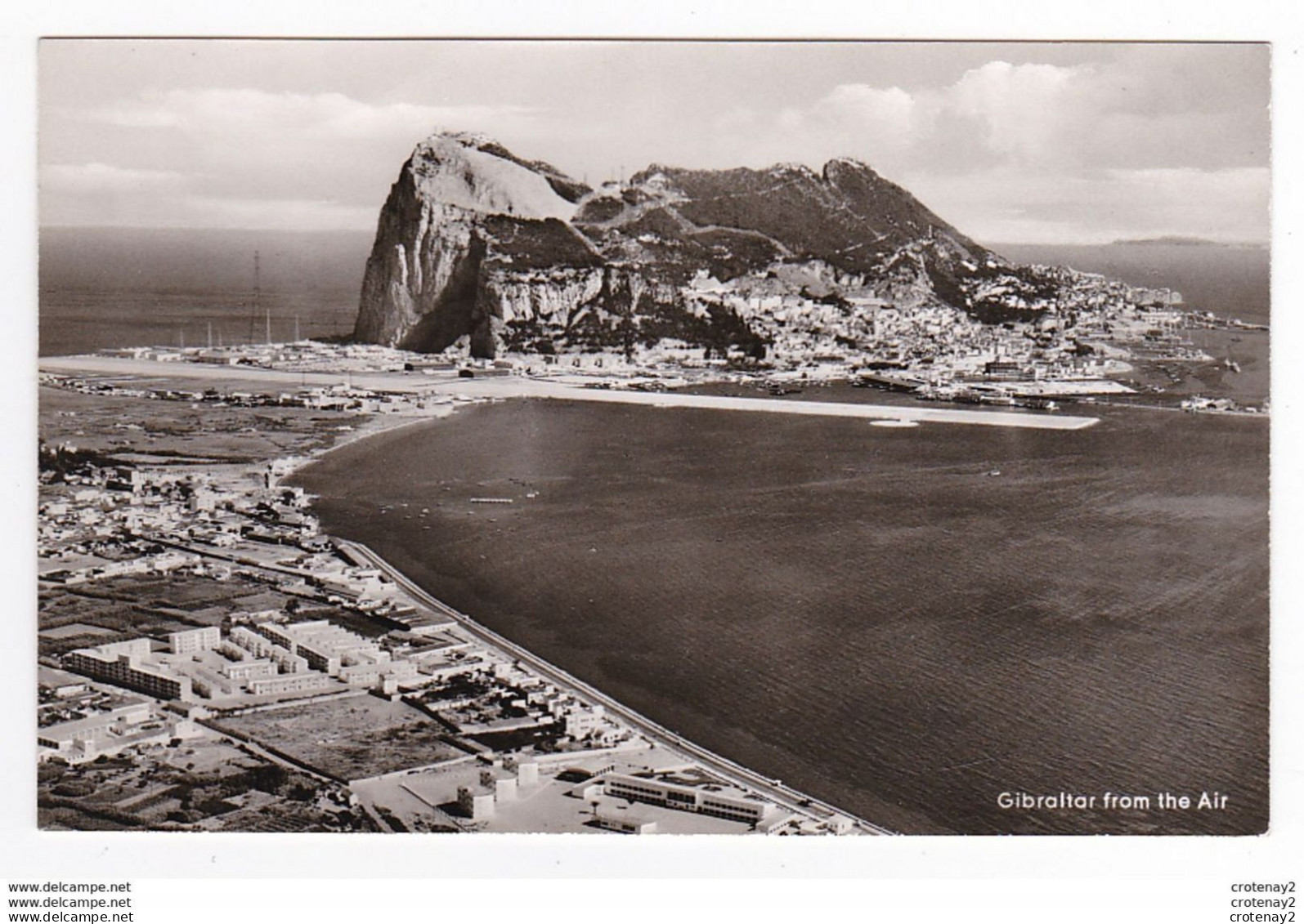GIBRALTAR From The Air Real Photo N°48 Belle Vue Aérienne - Gibilterra