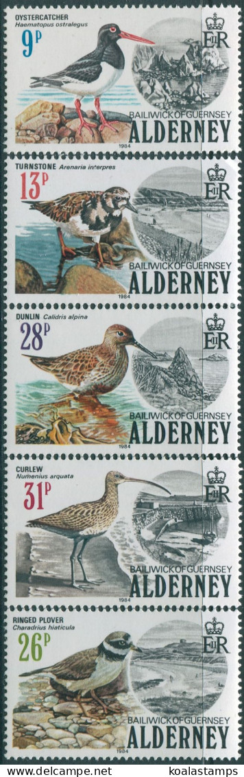 Alderney 1984 SGA13-A17 Birds Set MNH - Alderney