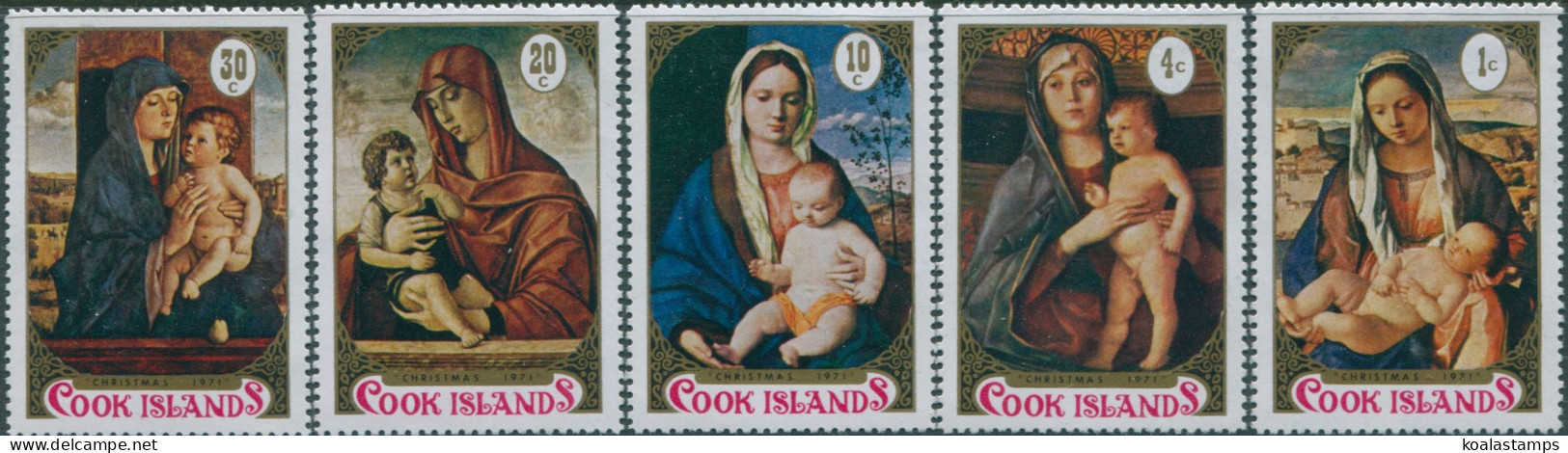 Cook Islands 1971 SG365-369 Christmas Set MLH - Cook