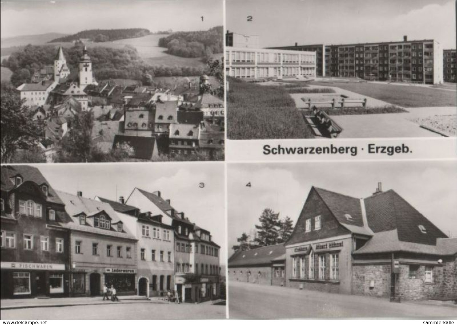 56355 - Schwarzenberg - U.a. Teilansicht Mit Schloss - 1986 - Schwarzenberg (Erzgeb.)