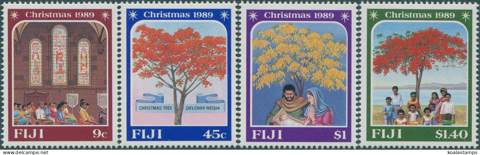 Fiji 1989 SG802-805 Christmas Set MNH - Fiji (1970-...)
