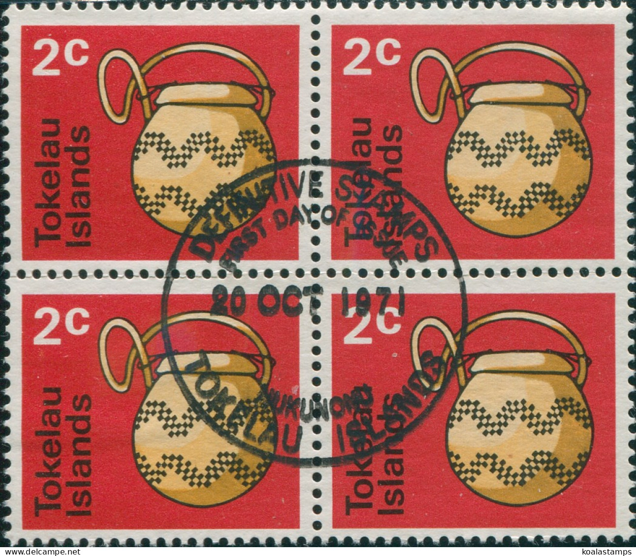 Tokelau 1971 SG26 2c Handicrafts Block FU - Tokelau