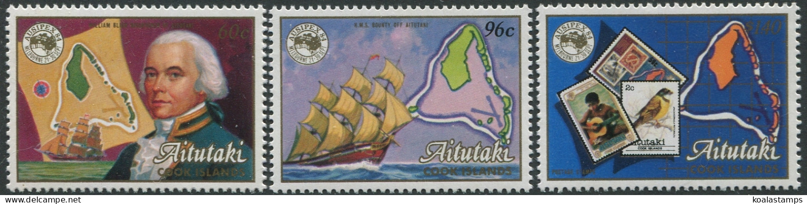 Aitutaki 1984 SG504-506 Ausipex Set MNH - Cook Islands