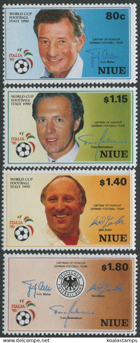 Niue 1990 SG689-692 World Cup Football Set MNH - Niue