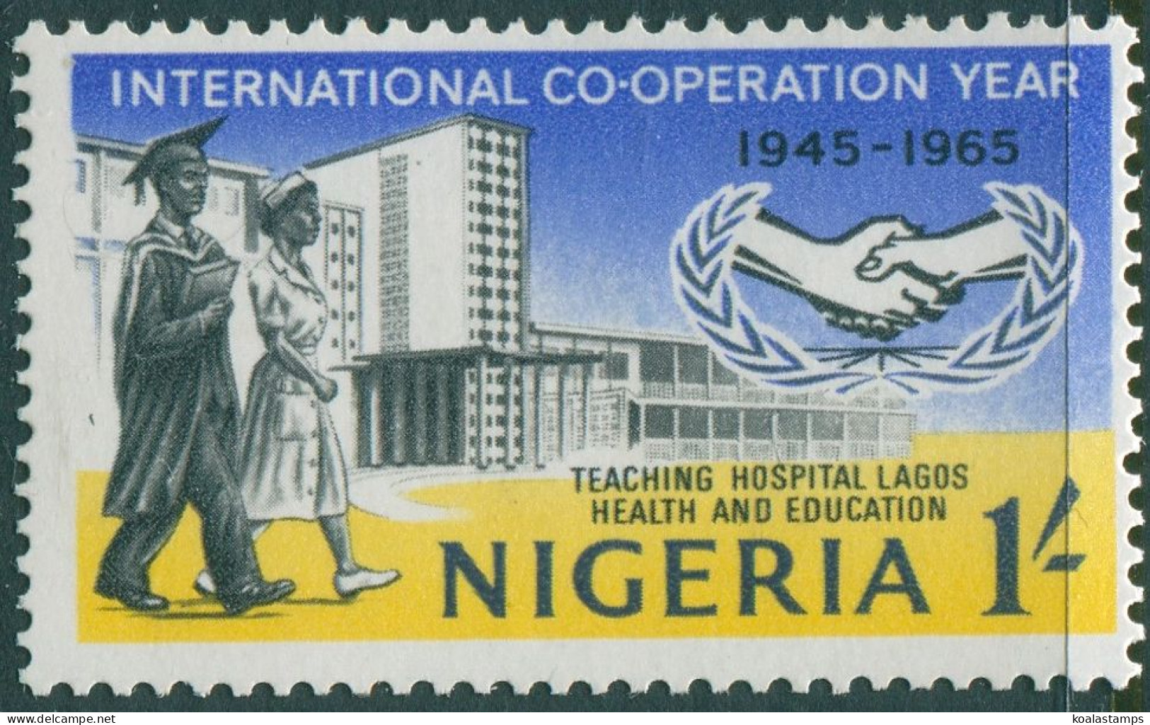 Nigeria 1965 SG167 1/- ICY Teaching Hospital MLH - Nigeria (1961-...)