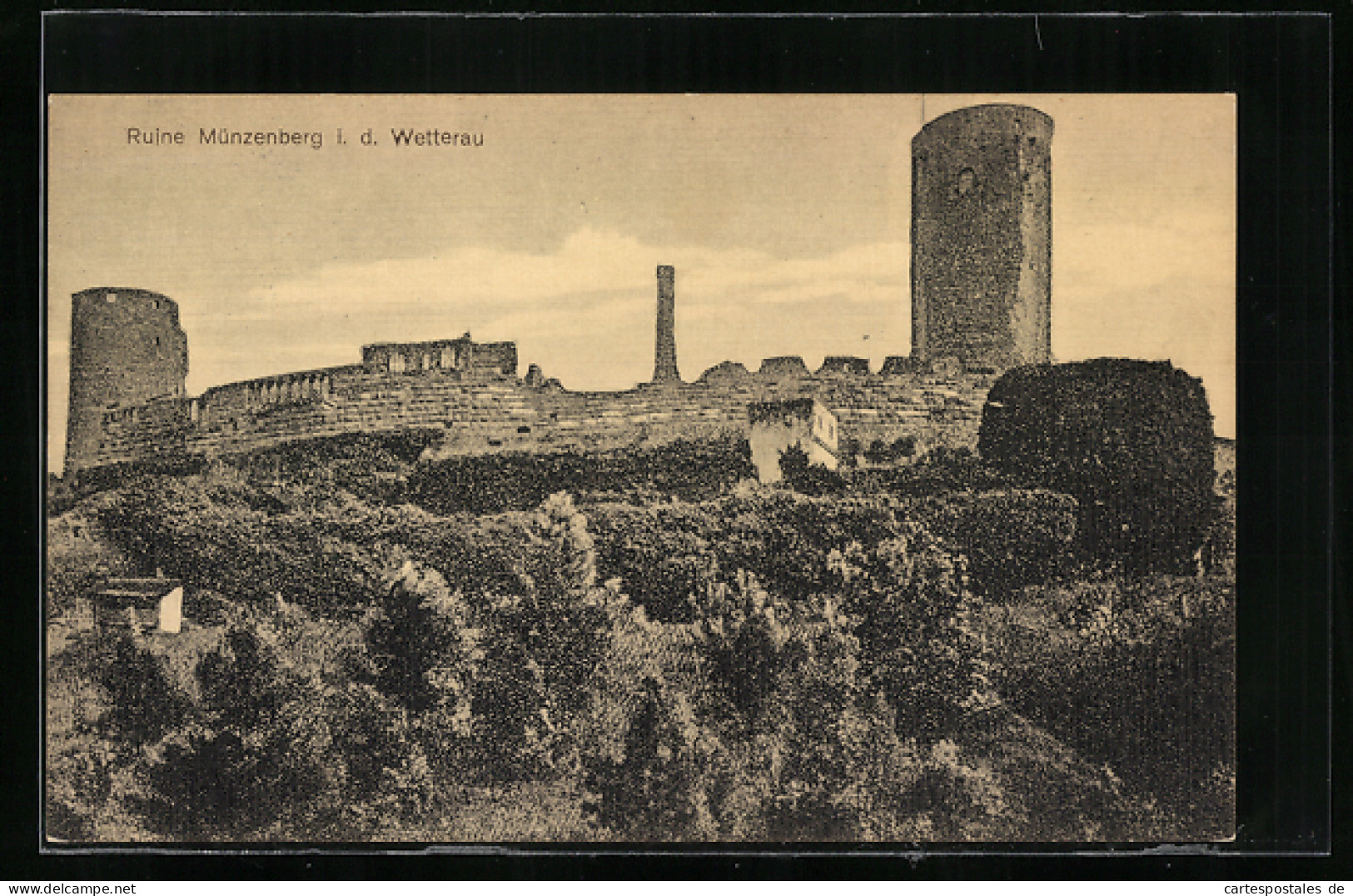 AK Münzenberg / Hessen, Ruine Münzenberg I. D. Wetterau  - Wetterau - Kreis